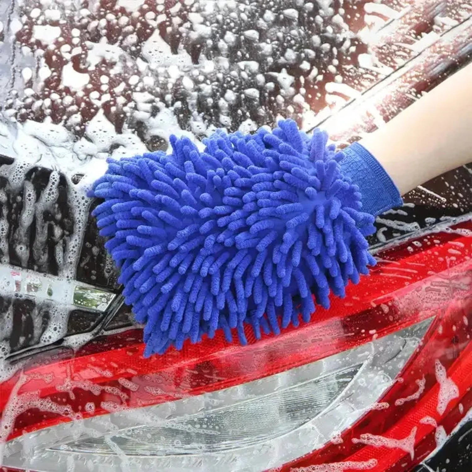 ZIDELLO Microfiber Double-Sided Cleaning Gloves for Dust Removal – Ideal for Car and House Cleaning